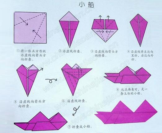 纸船怎么折步骤图:纸船怎么折最简单的方法