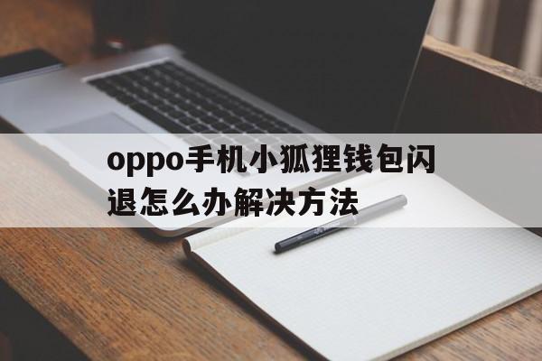 oppo手机小狐狸钱包闪退怎么办解决方法,oppo手机小狐狸钱包闪退怎么办解决方法图片